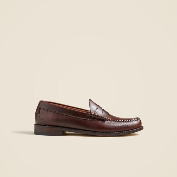 J. Crew Men\'s Camden Loafers with Leather Soles Whiskey Brown Size 8.5 NWOB main image 5